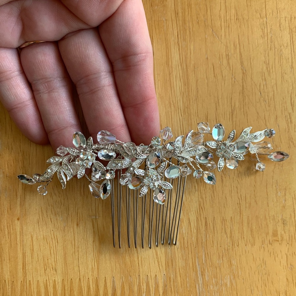 Bridal formal fantasy crystal hair comb